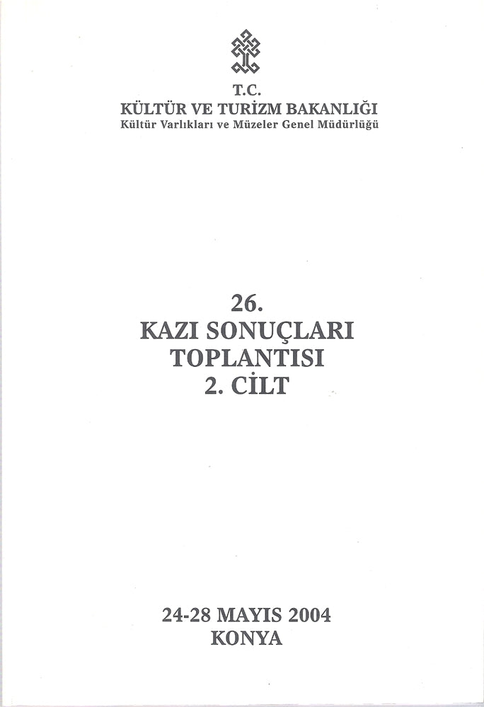 26.Kazı Sonuçları Toplantısı 2.Cilt