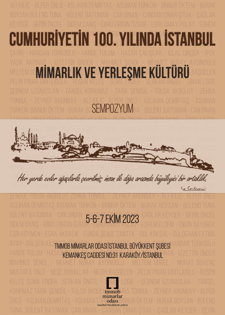 Cumhuriyetin 100. Yılında İstanbul - Mimarlık ve Yerleşme Kültürü