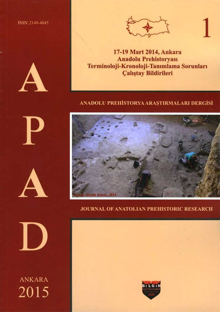 APAD 1 Anadolu Prehistorya Araştırmaları Dergisi 2015