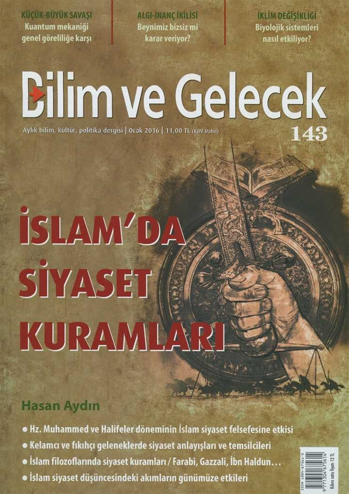 Bilim ve Gelecek Dergisi Sayı Sayı 143