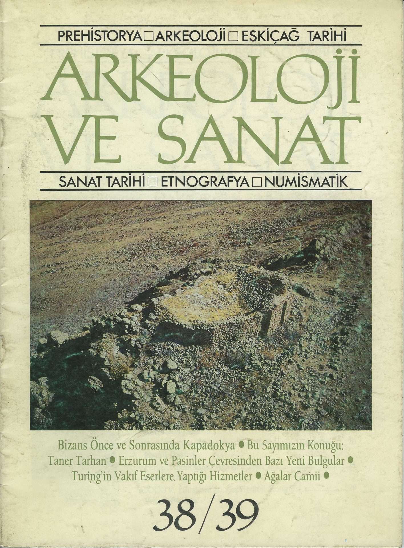 Arkeoloji ve Sanat Dergisi Sayı 38 - 39