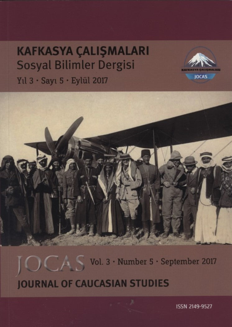 Kafkasya Çalışmaları Sosyal Bilimler Dergisi Yıl:3 Sayı:5/ Journal of Caucasian Studies Vol.3 Number:5