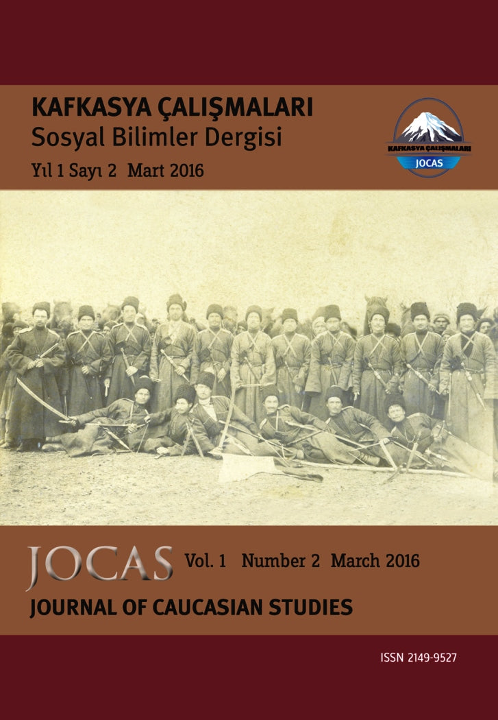 Kafkasya Çalışmaları Sosyal Bilimler Dergisi Yıl:1 Sayı:2/ Journal of Caucasian Studies Vol.1 Number:2