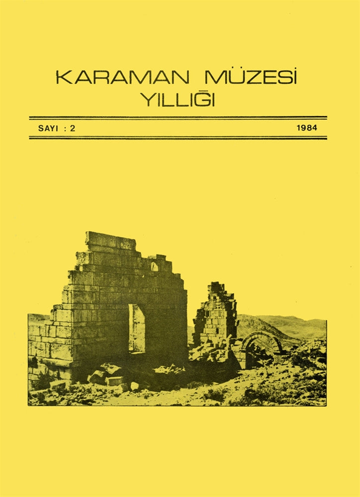 Karaman Müzesi Yıllığı - Sayı 2