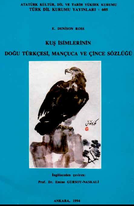 Kuş İsimlerinim Doğu Türkçesi, Mançuca ve Çince