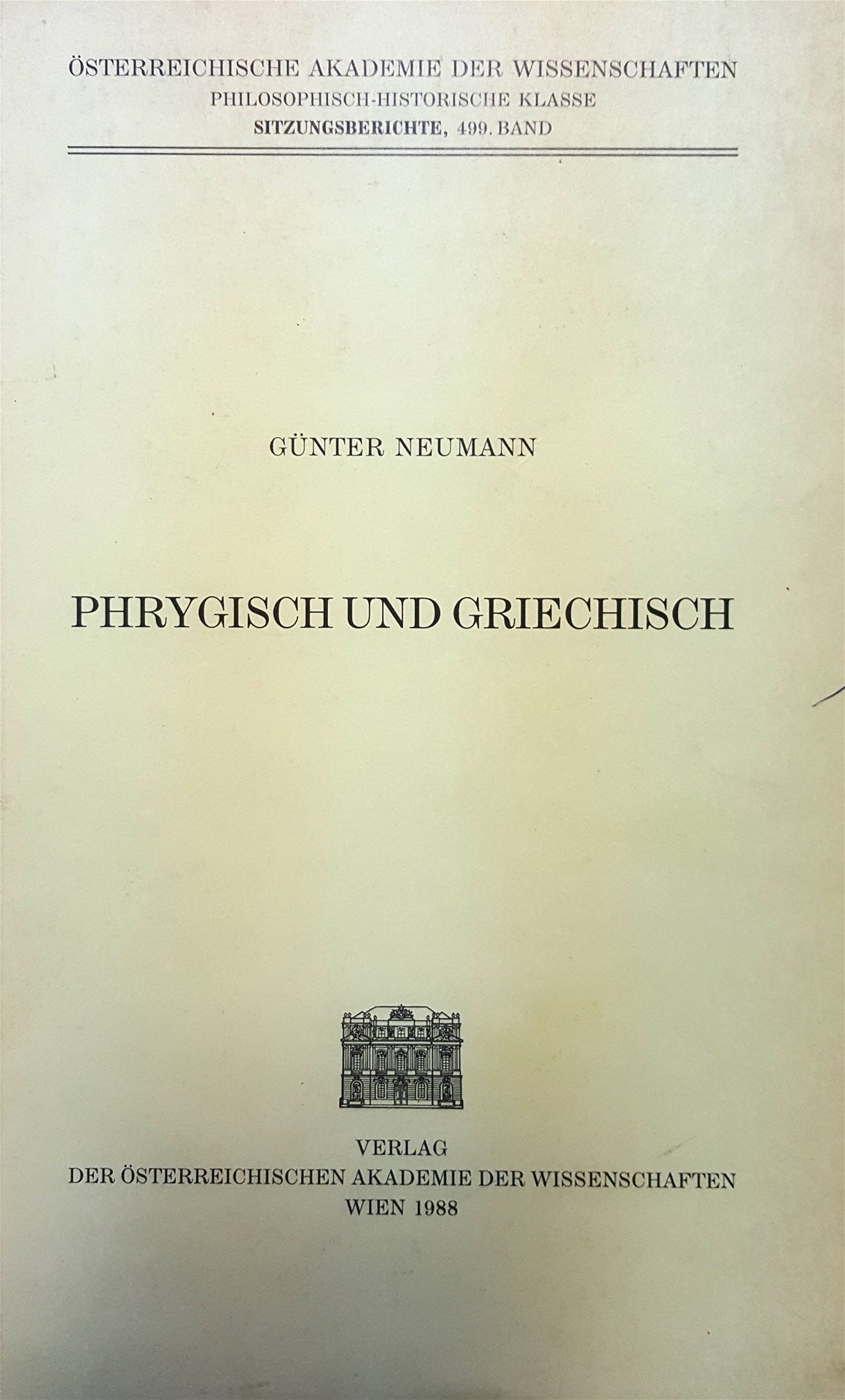 Phrygisch Und Griechisch