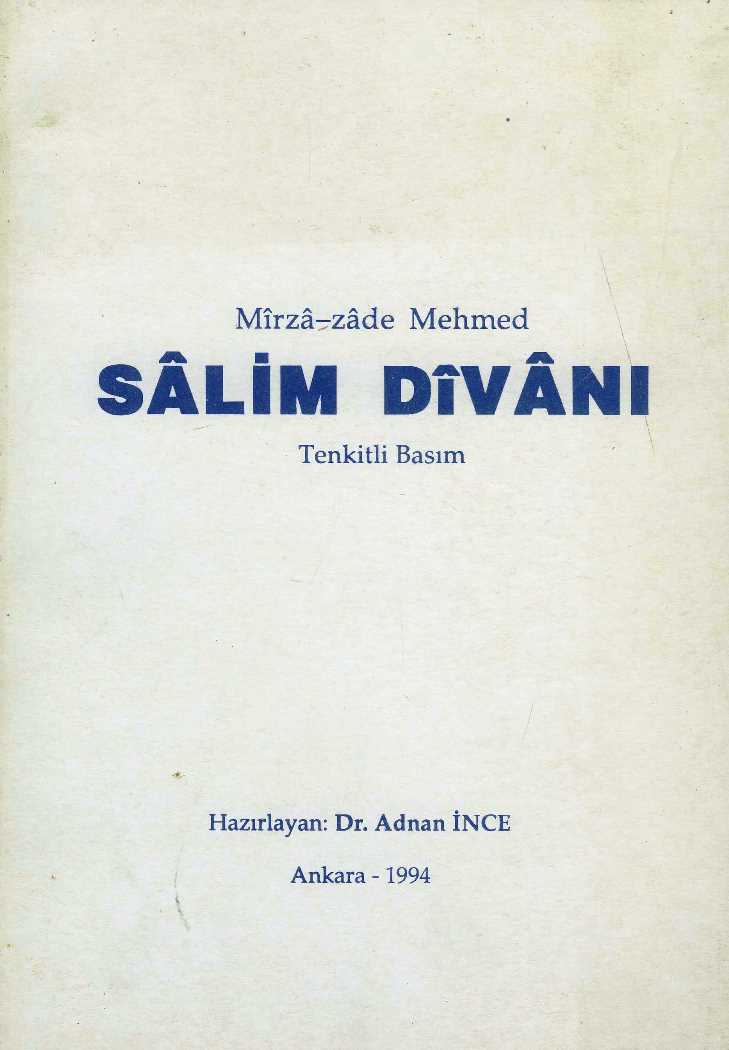 Mirzazade Mehmed Salim Divanı