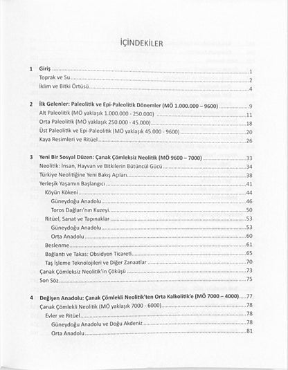 Arkeolojik Veriler Işığında Türkiye'nin En Eski Kültürleri MÖ 1.000.000-550 2