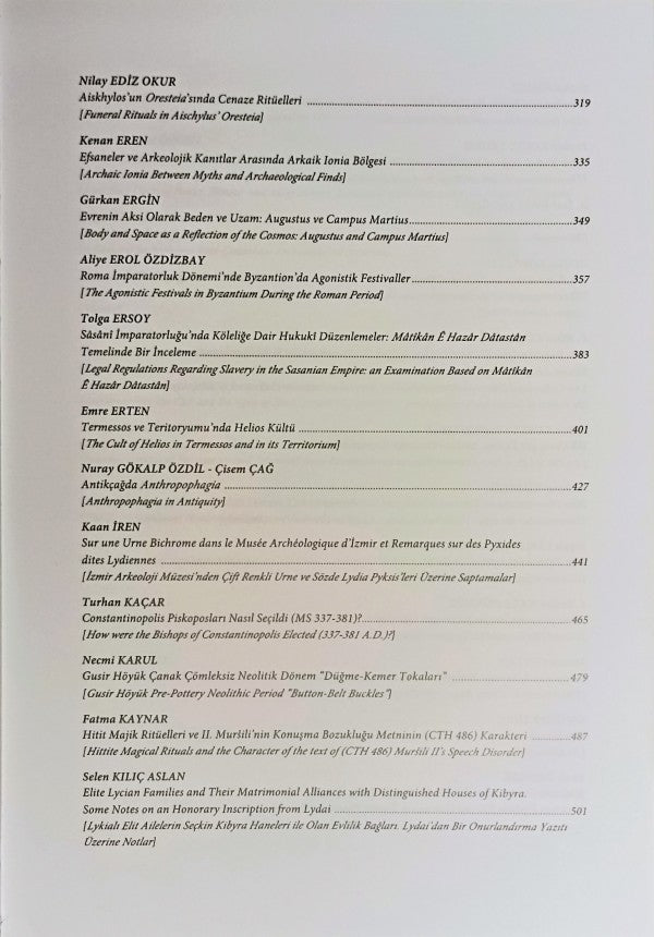Arkeoloji, Tarih ve Epigrafinin Arasında Prof. Dr. A.Vedat Çelgin'in 68. Doğum Günü Onuruna Makaleler 4