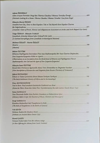 Arkeoloji, Tarih ve Epigrafinin Arasında Prof. Dr. A.Vedat Çelgin'in 68. Doğum Günü Onuruna Makaleler 6