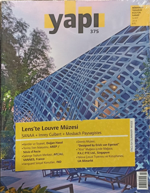 Yapı Dergisi Sayı 375 / Mimarlık Tasarım Kültür Sanat Şubat 2013