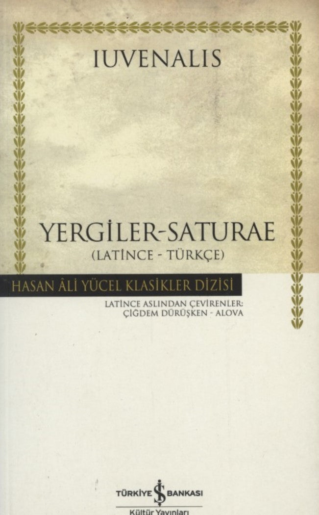 Yergiler Saturae Latince - Türkçe