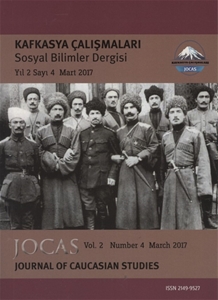Kafkasya Çalışmaları Sosyal Bilimler Dergisi Yıl:2 Sayı:4 / Journal of Caucasian Studies Vol.2 Number:4