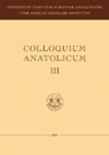 Colloquium Anatolicum III