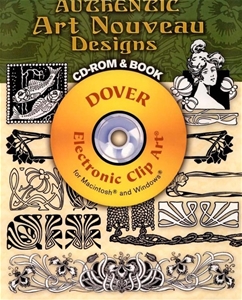 Authentic Art Nouveau Designs CD-ROM and Book