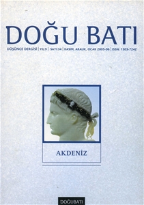 Doğu Batı : Akdeniz - Sayı 34