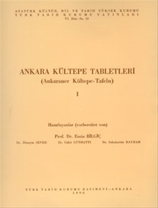 Ankara Kültepe Tabletleri (Ankaraner Kültepe-Tafeln) -  I