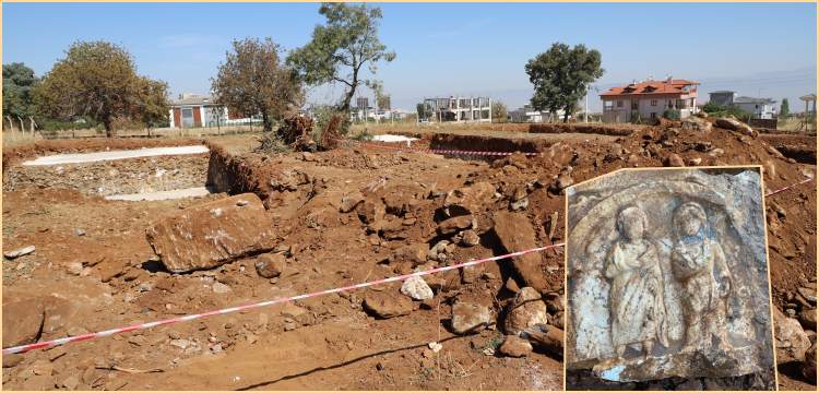 Denizli'de villa inşaatı için kazılan temelden arkeolojik eser çıktı