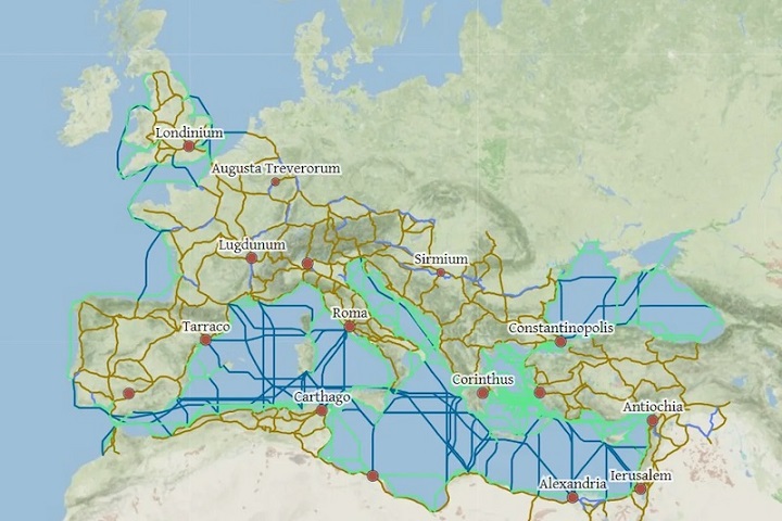 Bu İnteraktif Haritayla Dünyayı Bir Romalı Gibi Görün