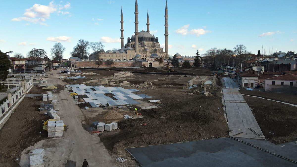 Selimiye Camisi Meydan Projesiyle 'şaheserin silüeti' görünür hale geliyor