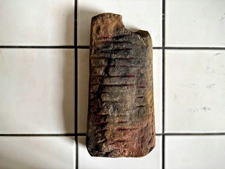 Güney Moravya'daki bir evin bahçesinde 3.000 yıllık Bronz Çağı mızrak ucu kalıbı bulundu.