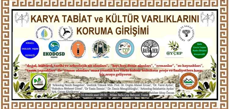 Karya Tabiat ve Kültür Varlıklarını Koruma Girişimi Ege'de ekoloji ve tarihi korumak için toplanıyor