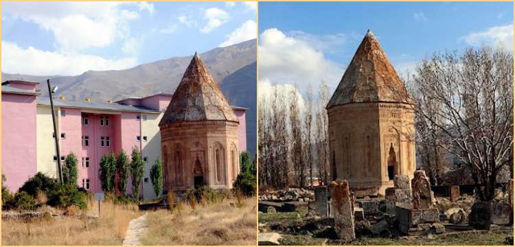 Halime Hatun Kümbeti'nin silüetini bozan TOKİ binası yıkıldı