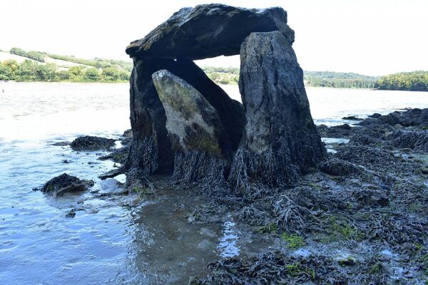 Arkeolog, İrlanda’daki kısmen batık bir yapının tarih öncesi bir mezar olduğunu söylüyor