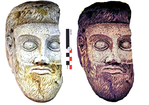 Yüzyıllarca su altında kalan bu antik pişmiş toprak heykel, orijinal renklerini ve gerçek yaşını ortaya çıkarıyor.