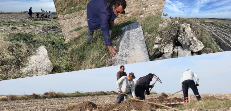 Arkeologlar Magarsus Antik Kenti'nin efsanevi Athena tapınağında çalışıyor