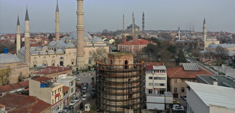 Edirne'deki Makedon Kulesi'nde restorasyonun 2. etabı başladı