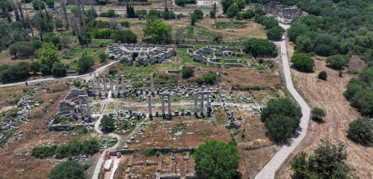 Afrodisias Antik Kentin'de gece müzeciliği hazırlığı yapılıyor