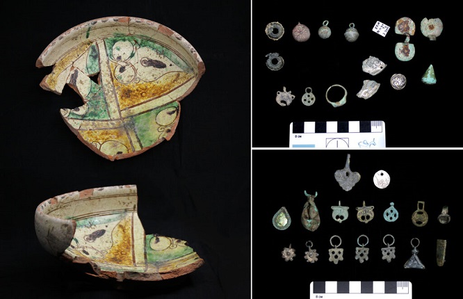 Çeçenya'da 19 bilezik ve 8 yüzük takan bir kadına ait 3.000 yıllık mezar keşfedildi.