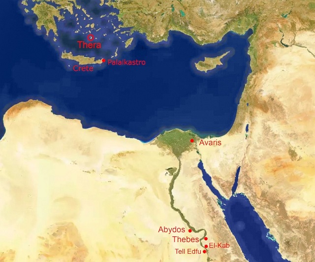 Santorini Patlaması, Firavun Ahmose’den Önce Gerçekleşmiş