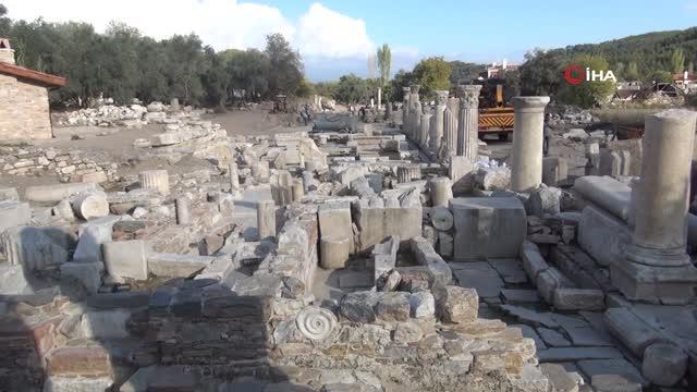 Antik dönemin en geniş caddesi ayağa kaldırılıyor