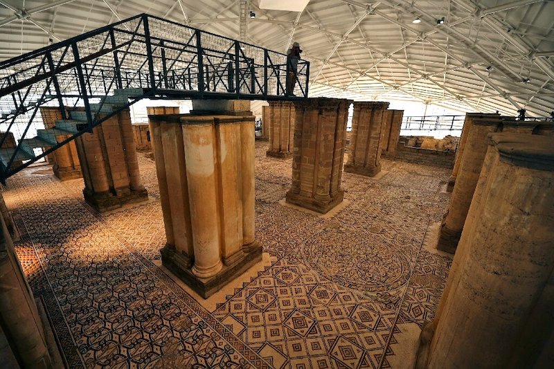 Eriha’daki Devasa Saray Mozaiği Ziyarete Açıldı