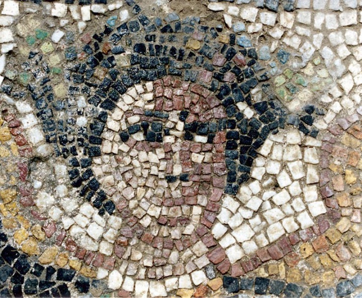 Halikarnassos’taki Villa, Geri Dönüştürülen Camla Döşenmiş