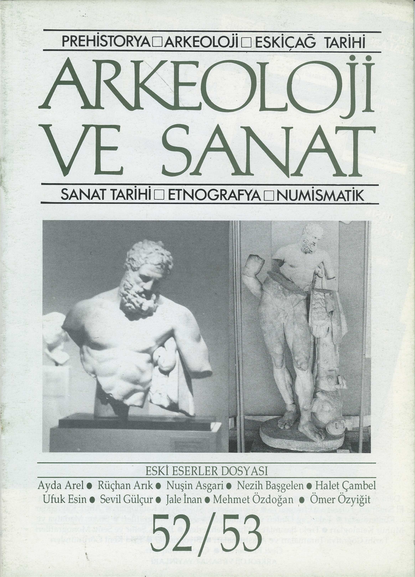 Arkeoloji ve Sanat Dergisi Sayı 52 - 53